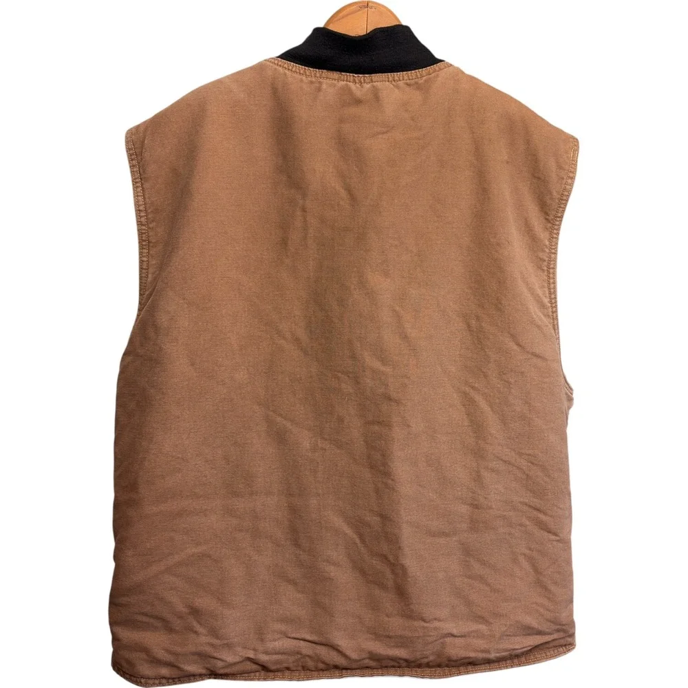 Bulwark FR Mens Flame Resistant Work Vest Brown Westex UltraSoft Distressed L
